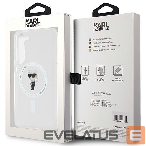 Другой аксессуар для телефона Karl Lagerfeld Karl Lagerfeld IML Ikonik MagSafe case for Samsung Galaxy S24+ - transparent