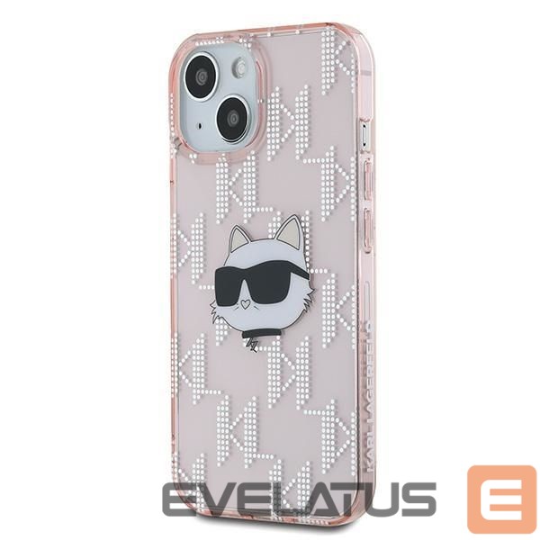 Другой аксессуар для телефона Karl Lagerfeld Karl Lagerfeld IML Choupette Head & Monogram case for iPhone 14 / 15 / 13 - pink