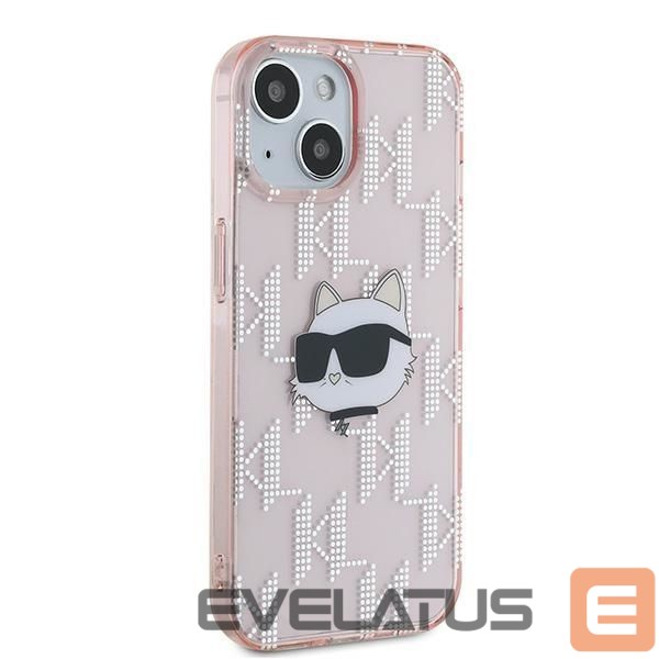 Другой аксессуар для телефона Karl Lagerfeld Karl Lagerfeld IML Choupette Head & Monogram case for iPhone 14 / 15 / 13 - pink