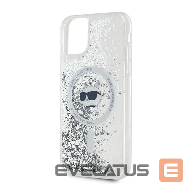 Другой аксессуар для телефона Karl Lagerfeld Karl Lagerfeld Liquid Glitter Choupette Head MagSafe Case for iPhone 11 / Xr - Transparent