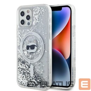 Другой аксессуар для телефона Karl Lagerfeld  Karl Lagerfeld Liquid Glitter Choupette Head MagSafe Case for iPhone 12 / 12 Pro - Transparent 