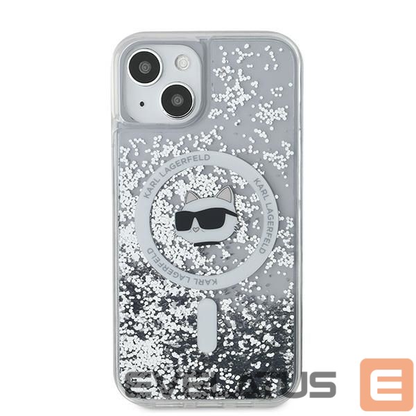 Другой аксессуар для телефона Karl Lagerfeld Karl Lagerfeld Liquid Glitter Choupette Head MagSafe case for iPhone 13 - transparent