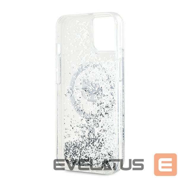 Другой аксессуар для телефона Karl Lagerfeld Karl Lagerfeld Liquid Glitter Choupette Head MagSafe case for iPhone 13 - transparent