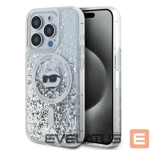 Другой аксессуар для телефона Karl Lagerfeld  Karl Lagerfeld Liquid Glitter Choupette Head MagSafe case for iPhone 14 Pro Max - transparent 