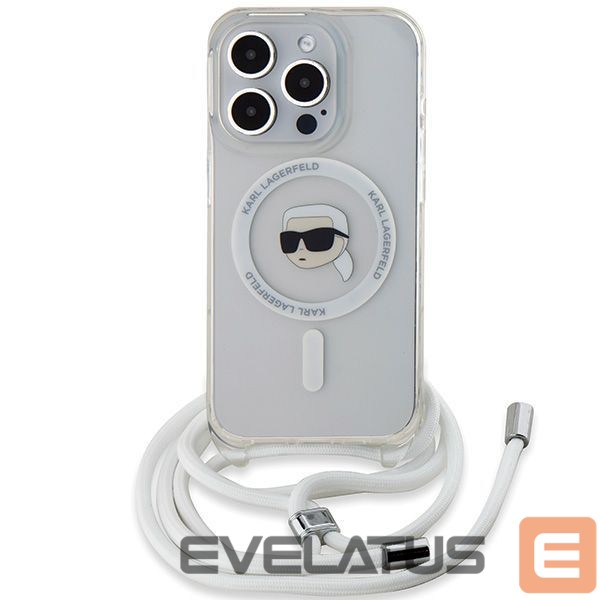 Другой аксессуар для телефона Karl Lagerfeld Karl Lagerfeld Crossbody IML Karl Head MagSafe case for iPhone 15 Pro - transparent