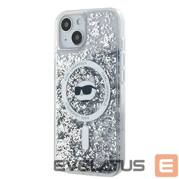 Другой аксессуар для телефона Karl Lagerfeld Karl Lagerfeld Liquid Glitter Choupette Head MagSafe case for iPhone 15 / 14 / 13 - transparent