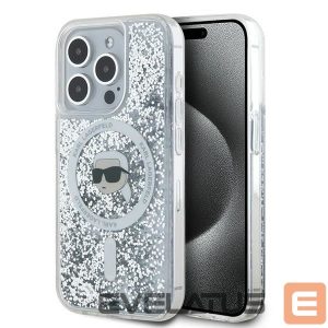 Другой аксессуар для телефона Karl Lagerfeld  Karl Lagerfeld Liquid Glitter Karl Head MagSafe case for iPhone 15 Pro Max - transparent 