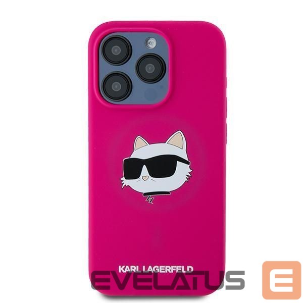 Другой аксессуар для телефона Karl Lagerfeld Karl Lagerfeld Silicone Choupette Head MagSafe case for iPhone 15 Pro Max - pink