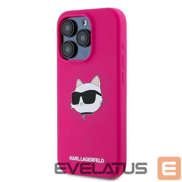 Другой аксессуар для телефона Karl Lagerfeld Karl Lagerfeld Silicone Choupette Head MagSafe case for iPhone 15 Pro Max - pink
