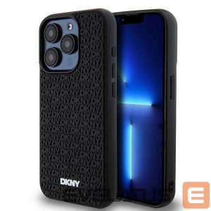 Другой аксессуар для телефона DKNY  DKNY 3D Rubber Repeat Pattern case for iPhone 15 Pro - black 
