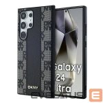 Другой аксессуар для телефона DKNY  DKNY Leather Checkered Mono Pattern MagSafe Case for Samsung Galaxy S24 Ultra - Black 