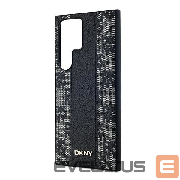 Другой аксессуар для телефона DKNY DKNY Leather Checkered Mono Pattern MagSafe Case for Samsung Galaxy S24 Ultra - Black