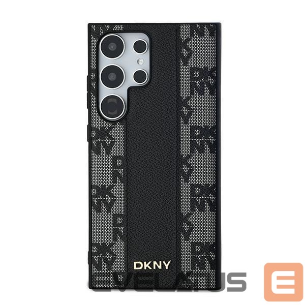 Другой аксессуар для телефона DKNY DKNY Leather Checkered Mono Pattern MagSafe Case for Samsung Galaxy S24 Ultra - Black
