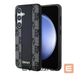 Другой аксессуар для телефона DKNY  DKNY Leather Checkered Mono Pattern MagSafe case for Samsung Galaxy S24+ - black 