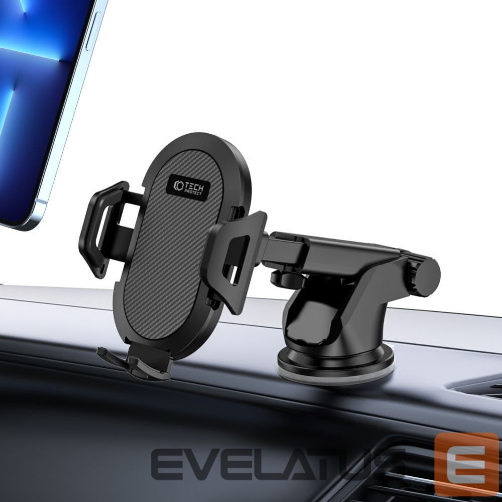 Авто держатель Tech-Protect Tech-Protect V1 Car Phone Holder for Windshield/Cockpit - Black