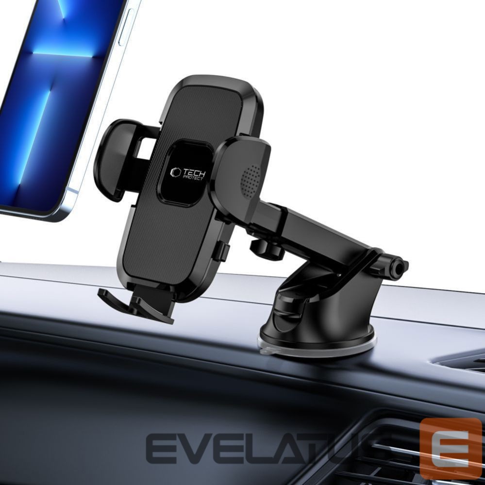 Авто держатель Tech-Protect Tech-Protect V3 Car Phone Holder for Windshield/Cockpit - Black