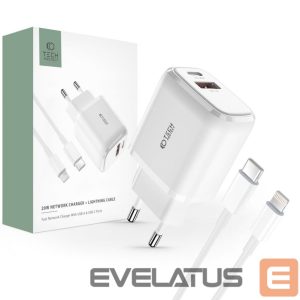Адаптер Tech-Protect  White \ with cable \ USB-A (female) || USB-C (męski) || Lightning (male) 
