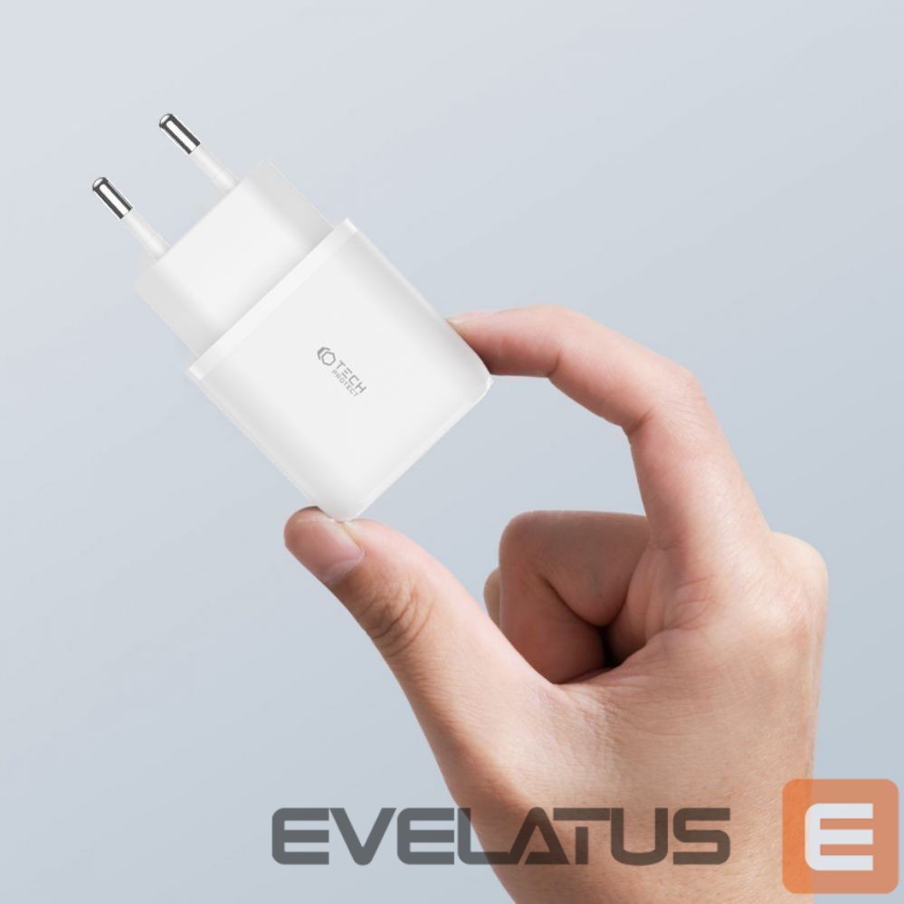 Адаптер Tech-Protect White \ z kablem USB-C \ USB-A (female) || USB-C (męski)