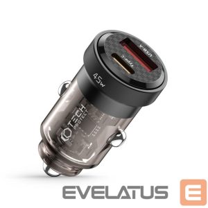 Адаптер Tech-Protect  Tech-Protect CC45W Car Charger USB-C PD 45W / USB-A QC 3.0 - Black 