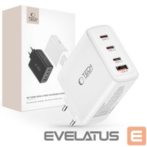 Адаптер Tech-Protect  Tech-Protect NC100W-GAN charger GaN 3x USB-C PD 100W / USB-A QC 3.0 - white 