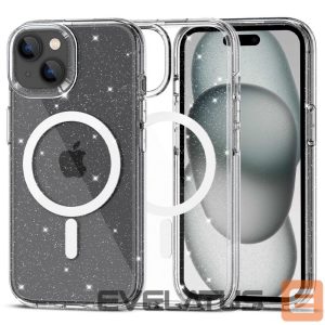 Чехол на заднюю панель Tech-Protect  Tech-Protect FlexAir Hybrid MagSafe iPhone 15 Case - Clear Glitter 
