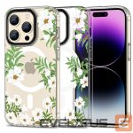 Чехол на заднюю панель Tech-Protect  Flowers || Leaves \ White || Transparent 