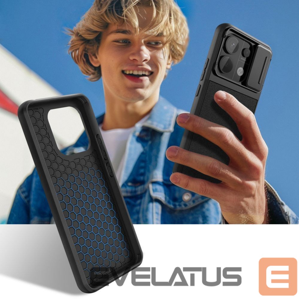 Чехол на заднюю панель Tech-Protect Tech-Protect Velar Cam+ Case for Xiaomi Redmi Note 13 Pro 5G / Poco X6 5G - Black