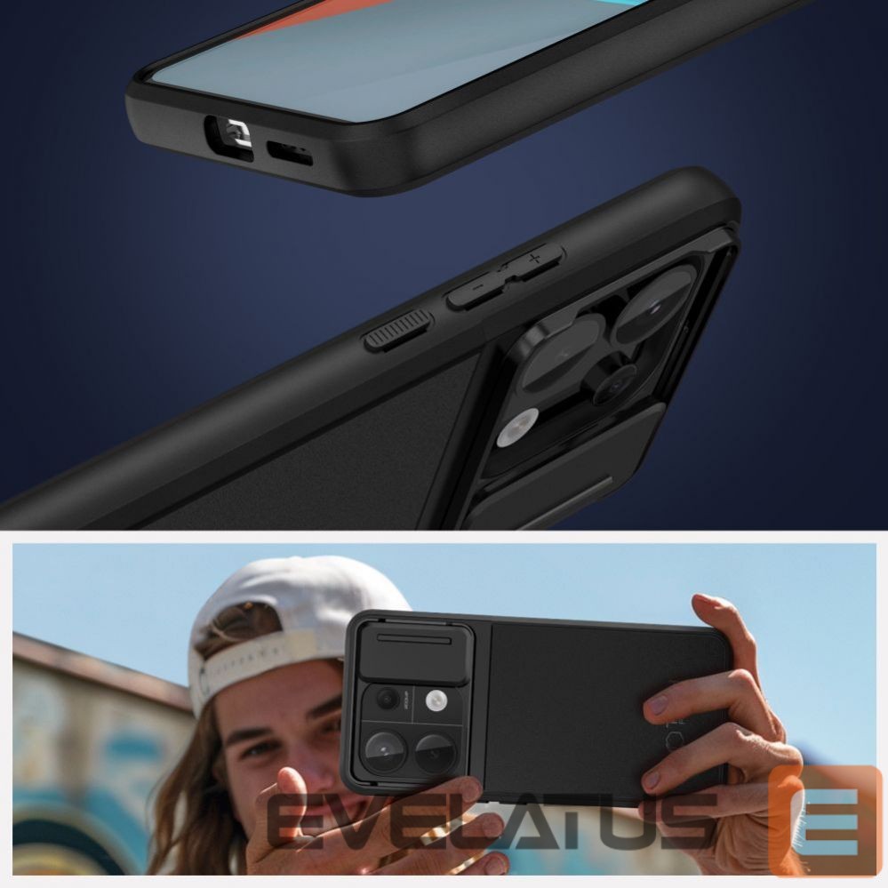 Чехол на заднюю панель Tech-Protect Tech-Protect Velar Cam+ Case for Xiaomi Redmi Note 13 Pro 5G / Poco X6 5G - Black