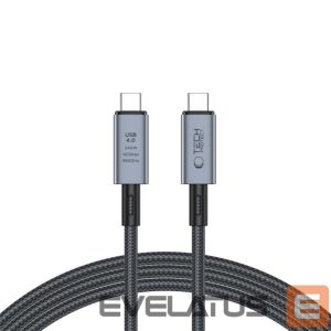 Кабель Tech-Protect  Tech-Protect UltraBoost Max USB-C 4.0 / USB-C 4.0 PD 240W 8K 40Gbps 2m cable - gray 
