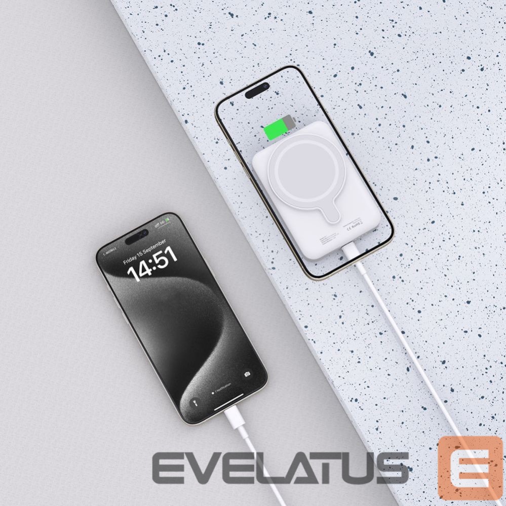 Внешний аккумулятор Tech-Protect White