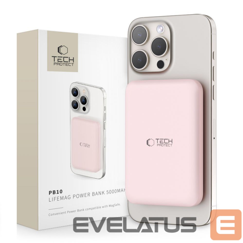 Внешний аккумулятор Tech-Protect Pink