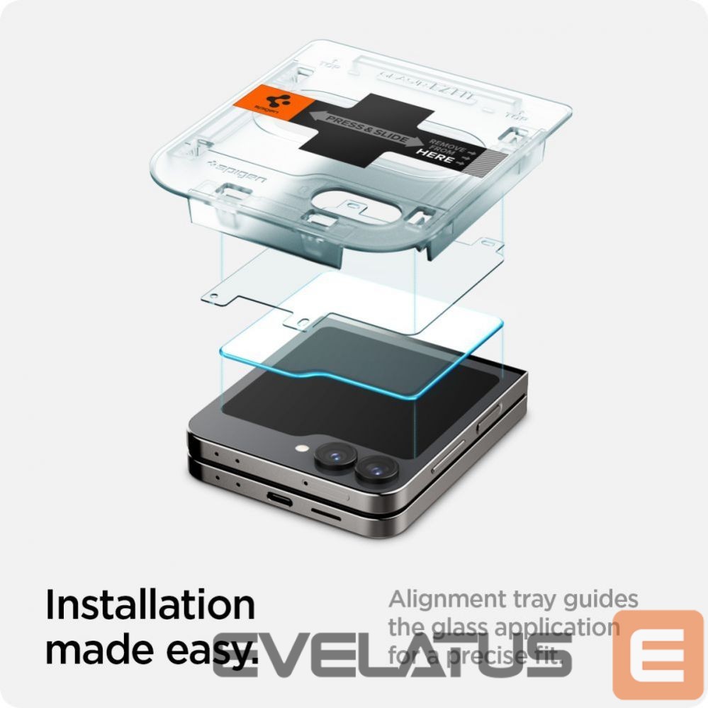 Защитное стекло Spigen Spigen Glas.tR EZ Fit Tempered Glass for Samsung Galaxy Z Flip 6 - 2 pcs.