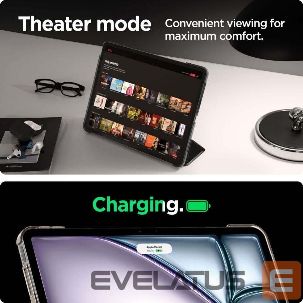 Чехол на заднюю панель Spigen Spigen Smart Fold Case for iPad Air 13" 2024 - Black
