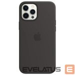Чехол на заднюю панель Apple  Etui Apple MHLG3ZE/A iPhone 12 Pro Max    6.7" MagSafe czarny/black Silicone Case