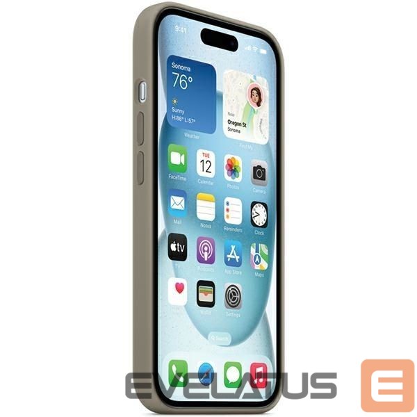 Чехол на заднюю панель Apple Etui Apple MT0Q3ZM/A iPhone 15 / 14 / 13 6.1" MagSafe popielaty brąz/clay Silicone Case