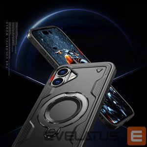 Чехол на заднюю панель Hurtel  Hybrid Armor Trendy Case with MagSafe for iPhone 16 - Black 