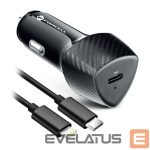 Авто зарядка Forcell  Car charger Forcell F-Energy Carbon USB C QC3.0 PD 3A 20W + cable USB C to Lightning CC50-1C black 