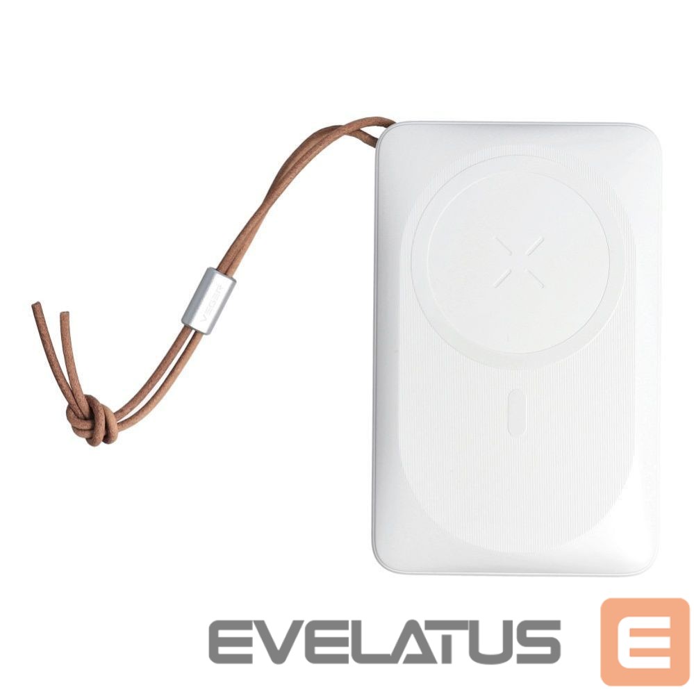 Внешний аккумулятор Veger Powerbank compatible with Magsafe Veger MagOn (VP1151 / W1151) PD QC3.0 2A 20W with wireless charging 10000 mAh white