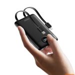 Внешний аккумулятор Veger  Powerbank Veger C11 (W1170) PD QC3.0 2A 22,5W 10000 mAh with built-in cables USB C / Lightning black 