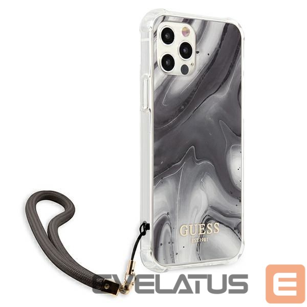 Чехол на заднюю панель Guess Guess Marble Collection iPhone 12 / iPhone 12 Pro Case - Gray