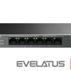 Сервер - Прочие аксессуары TP-Link  LS106LP 6-Port 10/100 Mbps Desktop Switch with 4-Port PoE 