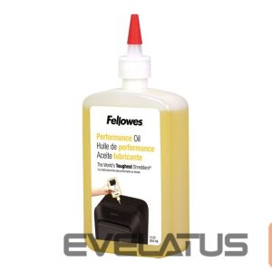 Офисные принадлежности Fellowes  | Shredder Oil 355 ml | For use with all  cross-cut and micro-cut shredders. Oil shredder each time wastebasket is emptied or a minimum of twice a month. Plastic squeeze bottle with extended nozzle ensures complete coverage