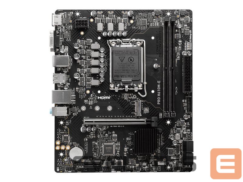 Материнская плата для процессоров Intel MSI PRO H610M-E |