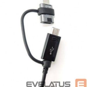 Кабель Samsung  EP-DG950DBE Samsung Combo microUSB Data Cable with USB-C Reduction 1.4m  Black (Bulk) 