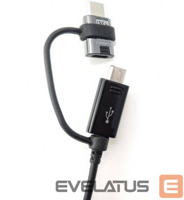 Кабель Samsung EP-DG950DBE Samsung Combo microUSB Data Cable with USB-C Reduction 1.4m Black (Bulk)