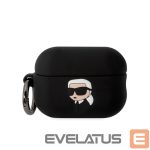 Чехол на заднюю панель Karl Lagerfeld - Karl Lagerfeld 3D Logo NFT Karl Head Silicone Case for AirPods Pro 2 Black 