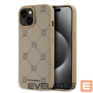 Чехол на заднюю панель Karl Lagerfeld Apple Karl Lagerfeld PU Karl Heads Pattern MagSafe Case for iPhone 15 Beige 