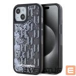 Чехол на заднюю панель Karl Lagerfeld Apple Karl Lagerfeld Liquid Glitter Monogram Gradient Case for iPhone 15 Black 