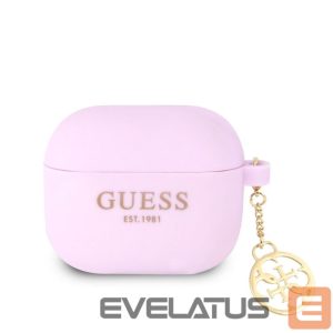Чехол для наушников Guess Apple Airpods 3 Charms Silicone Case Purple