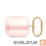 Чехол для наушников Guess Apple Airpods 3 TPU Printed Stripe Case Pink